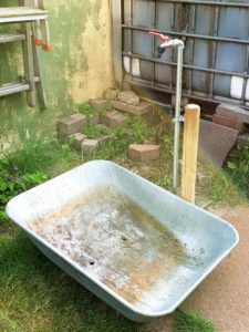 Wasserstelle im Garten